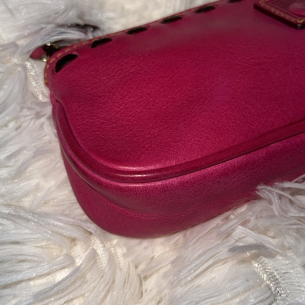 Dooney & Bourke Vintage HTF Florentine Cosmetic Case in fuchsia - Picture 10 of 16